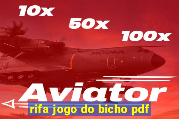 rifa jogo do bicho pdf